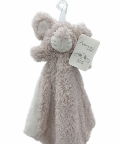 Knuffeldoek muis – licht roze pluche babydoekje van Antonio Home