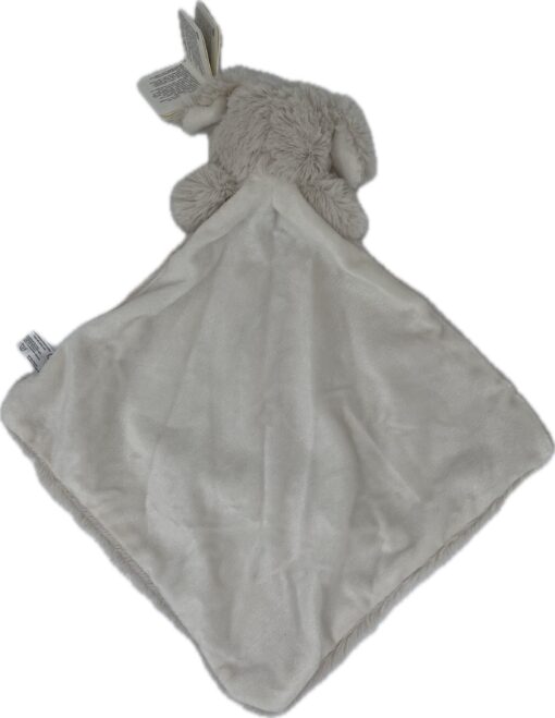 Knuffeldoekje baby en peuter – Kraamcadeau - Knuffeldoek met hond als dierenvriendje – Vierkant 30x30 cm - Beige - Image 3