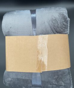 Alternative view of Superzachte Flanel Teddy Deken 150x200 cm – Warme deken – Fluffy deken - plaid - Donkergrijs