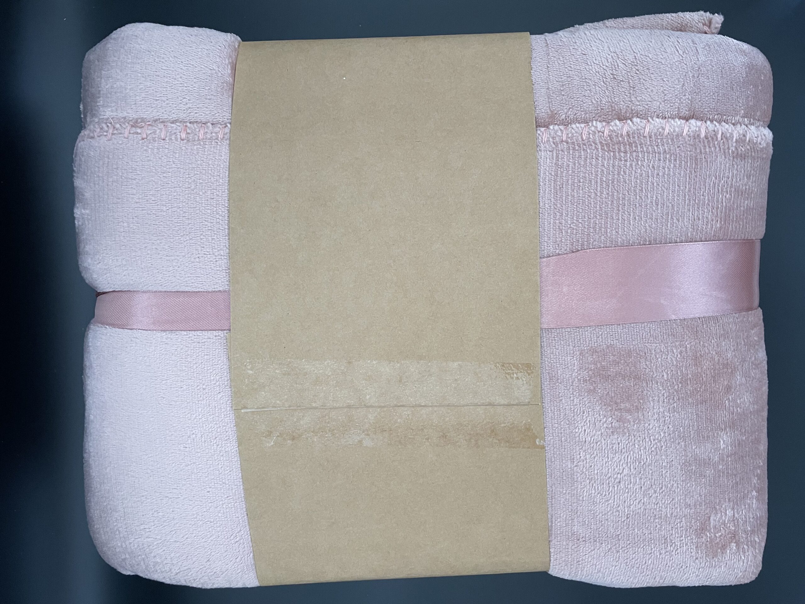 flanel deken achterkant roze