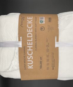 Superzachte Flanel Teddy Deken 150x200 cm – Warme deken – Fluffy deken - Plaid - Wit