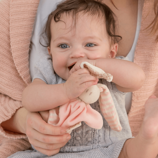 Little Toddel knuffel – Kraamcadeau - Zacht Baby Knuffel – Roze - Knuffeldoekje – Knuffelzacht - 05.02.2 - Image 3