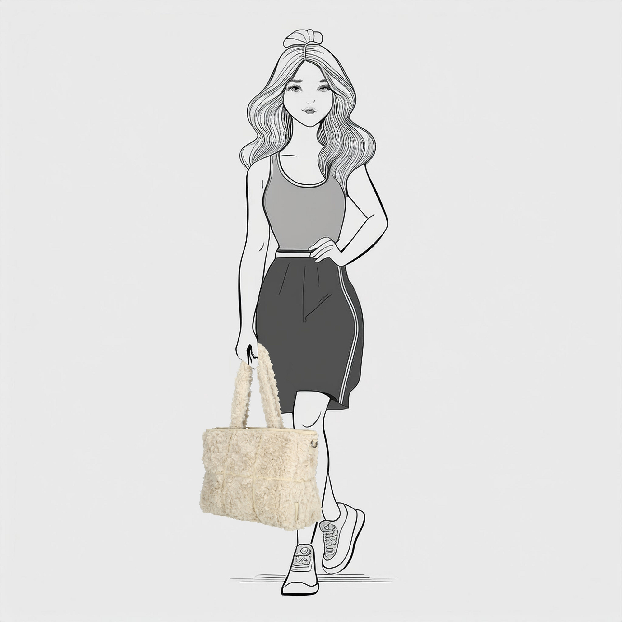 Fay Handtas - Off White - 65017 - Afbeelding 4