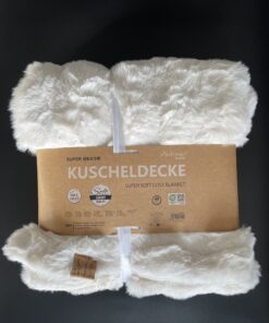 Luxe zachte deken 130x160 wit