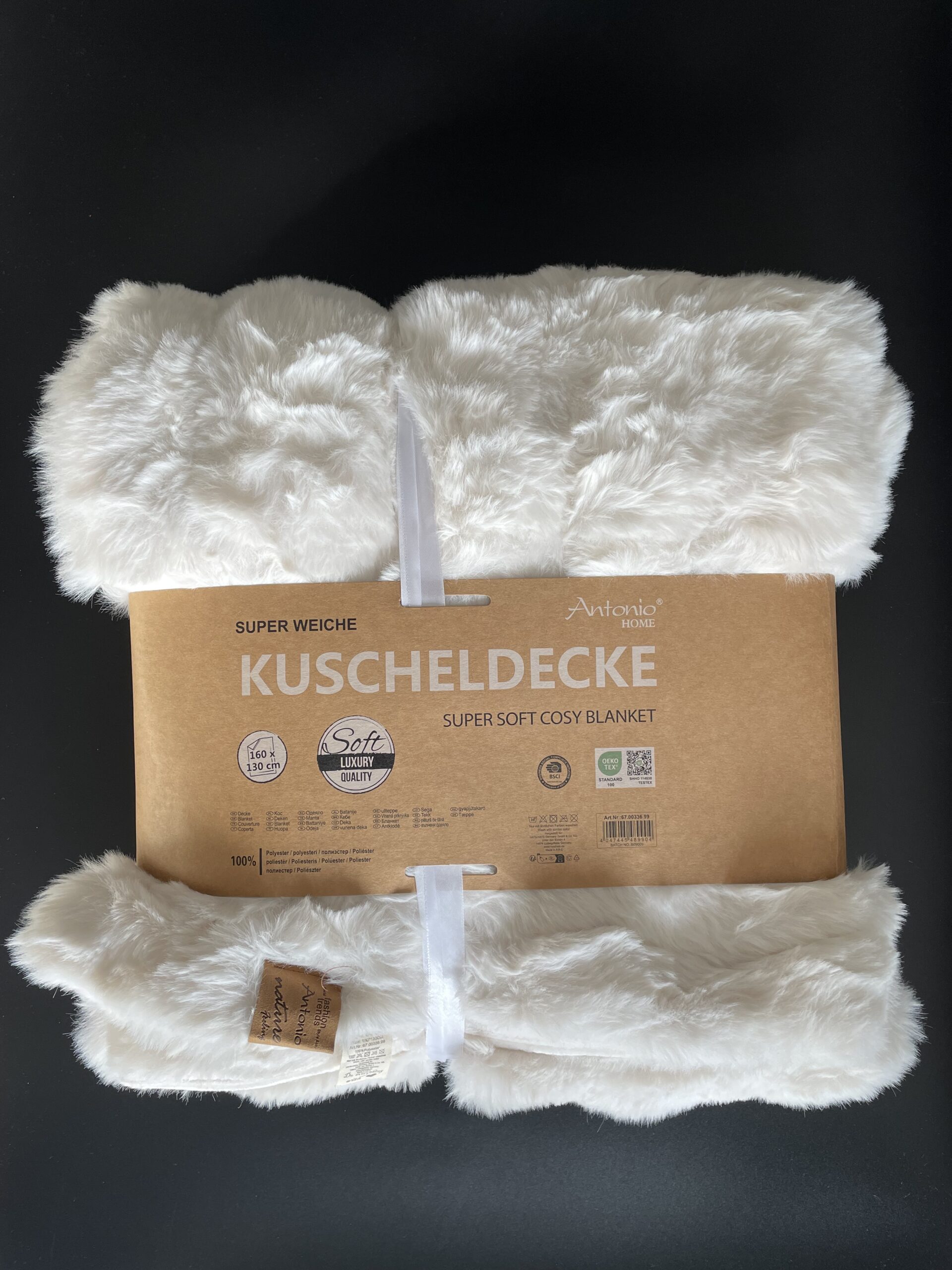 Luxe zachte deken 130x160 wit