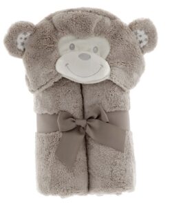 Unique Living baby badjas aap 100x75 cm zachte plush baby badjas kraamcadeau